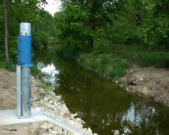 limnigraph, measurement of water level and flow