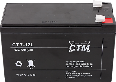 WHC Gel Solar Battery 12V 7AH AGM Maintenance free